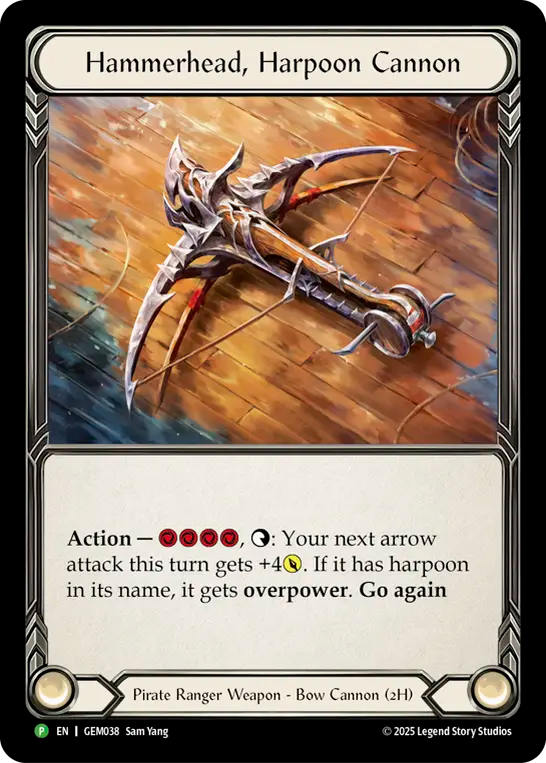 Hammerhead Harpoon Cannon Cold Foil