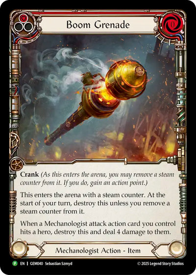 Boom Grenade Red Cold Foil