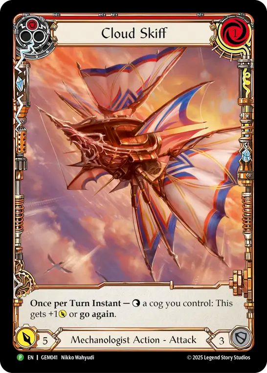 Cloud Skiff Red Rainbow Foil Promo