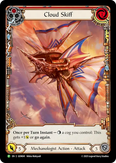 Cloud Skiff Red Rainbow Foil Promo