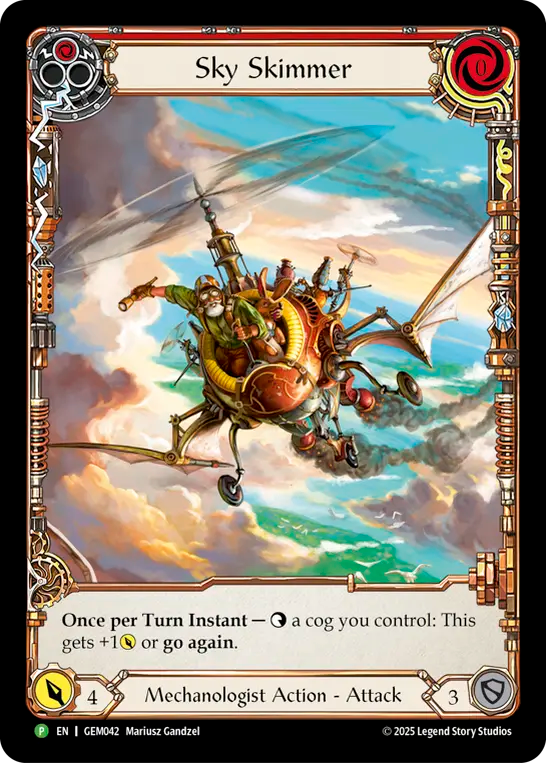 Sky Skimmer Red Rainbow Foil Promo