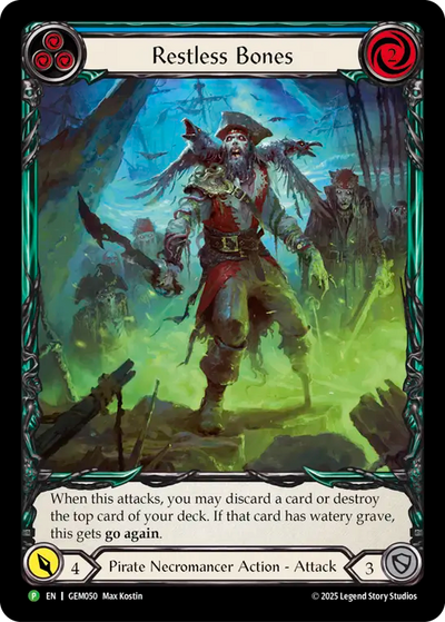 Restless Bones Blue Rainbow Foil Promo