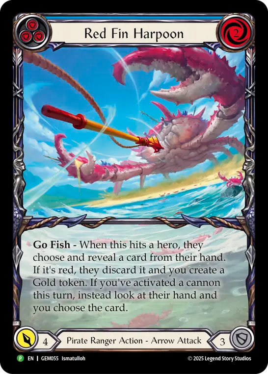 Red Fin Harpoon Rainbow Foil Promo
