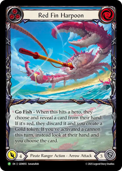 Red Fin Harpoon Rainbow Foil Promo