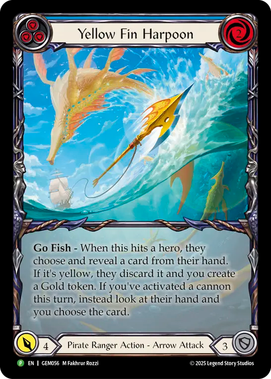 Yellow Fin Harpoon Rainbow Foil Promo