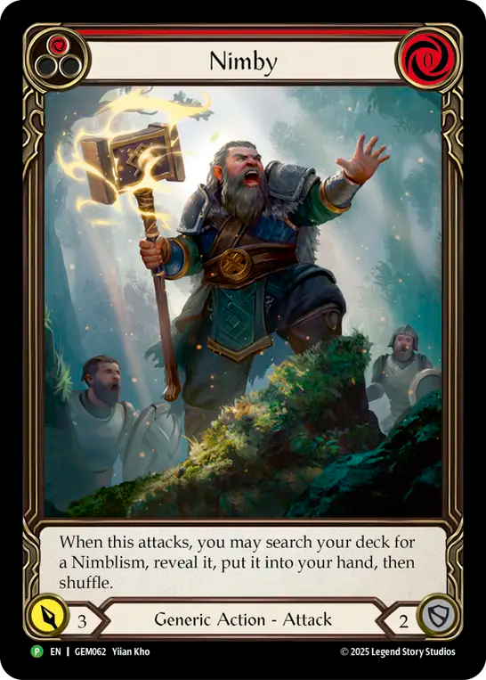 Nimby (Red) Rainbow Foil Promo