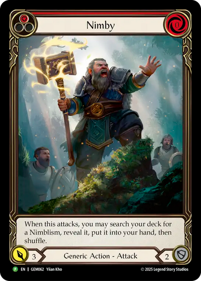 Nimby (Red) Rainbow Foil Promo
