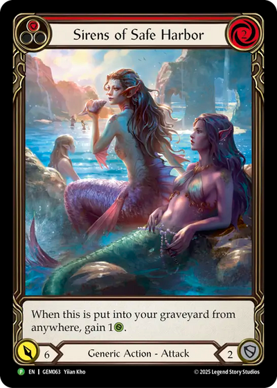 Sirens of Safe Harbor Red Rainbow Foil Promo