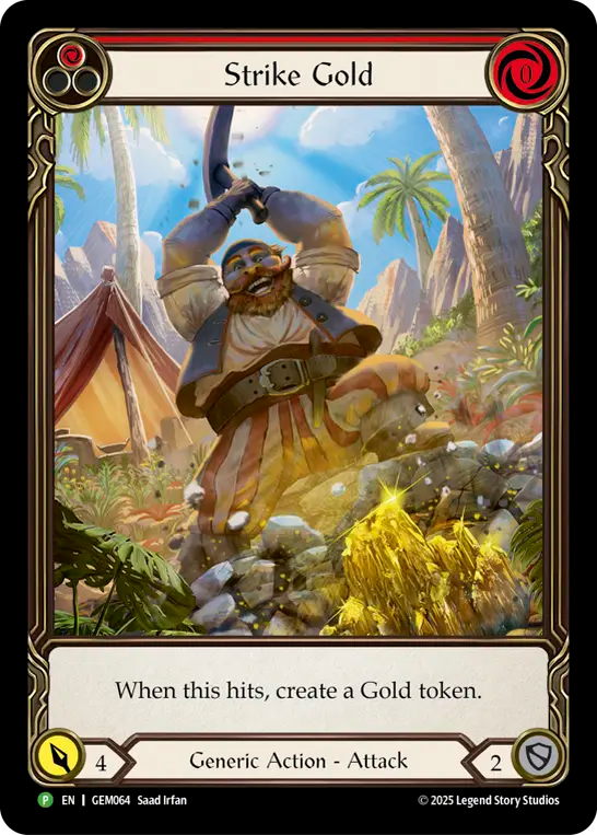Strike Gold Red Rainbow Foil Promo