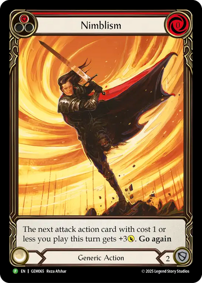 Nimblism Red Alt Art EA Rainbow Foil Promo