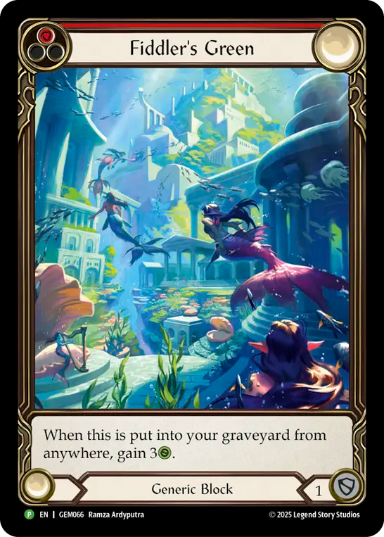 Fiddlers Green Red Rainbow Foil Promo