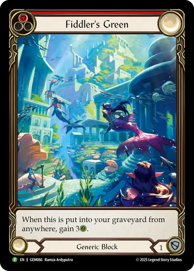 Fiddlers Green Red Rainbow Foil Promo