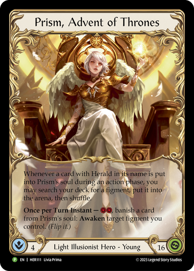 Prism, Advent of Thrones Rainbow Foil Promo