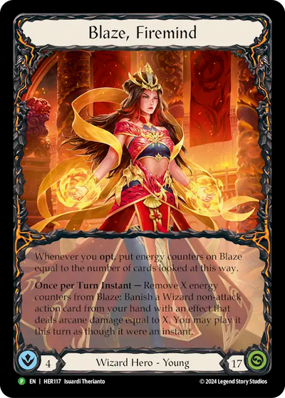 Blaze, Firemind Rainbow Foil