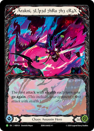 Arakni, Slipped Through the Crax Rainbow Foil Promo