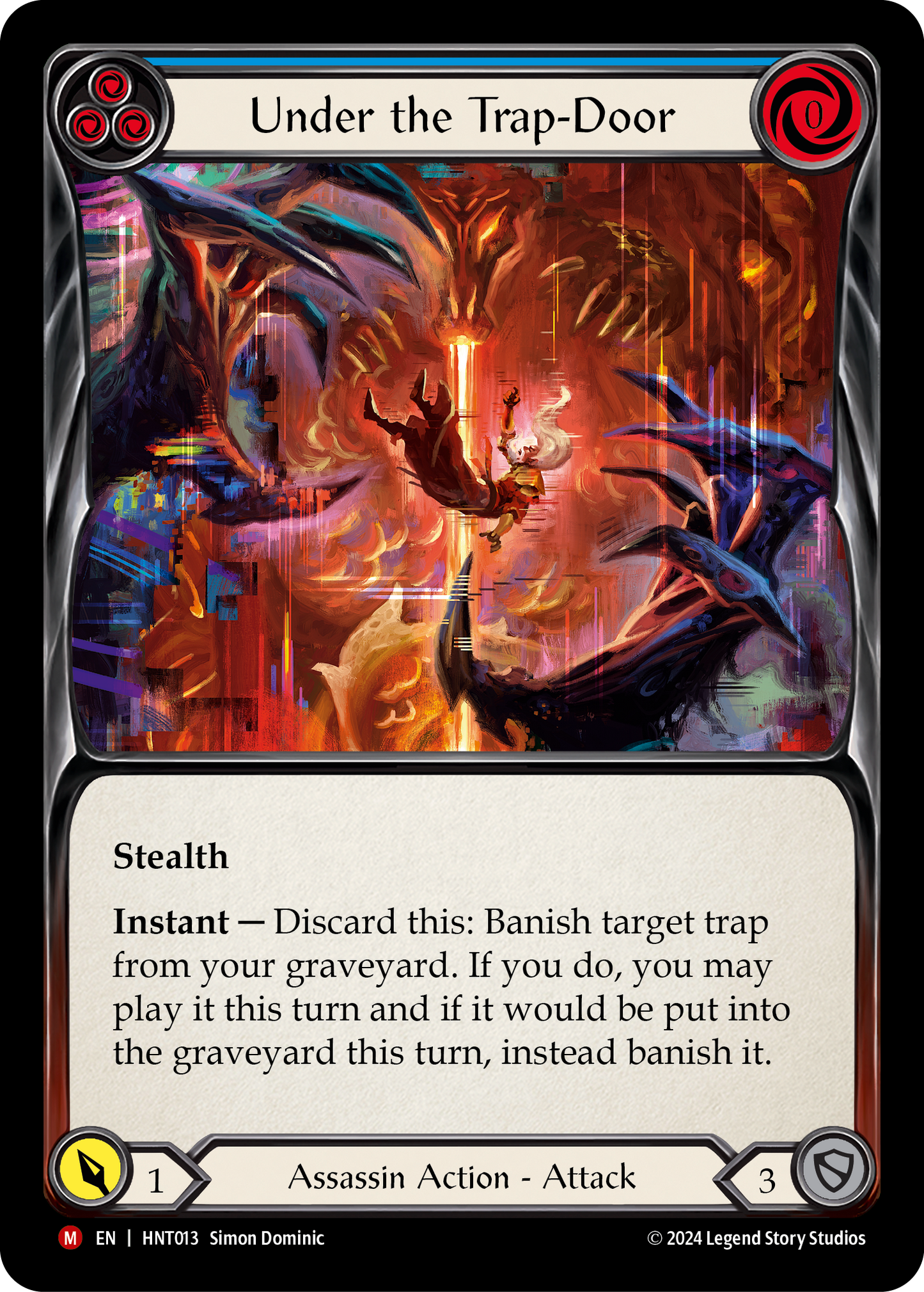 Under the Trap-Door Rainbow Foil