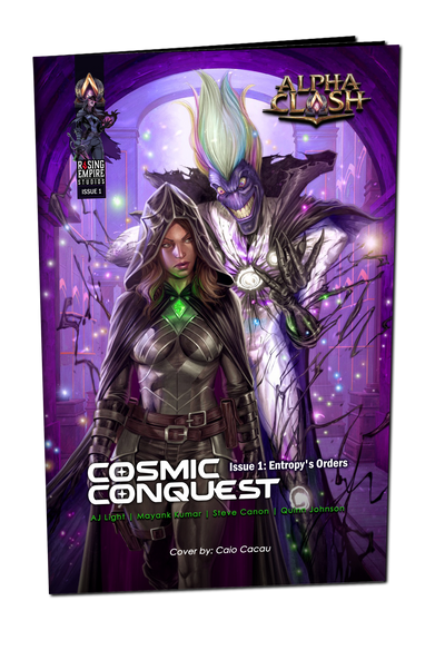 Issue 1: Entropy's Orders  - Alpha Clash Comic Book + 4 x Promo Bundle