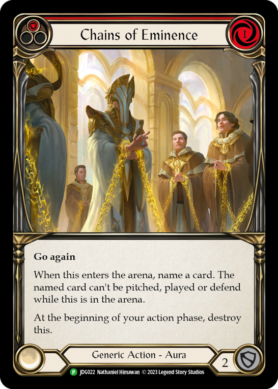 Chains of Eminence Cold Foil Judge Promo