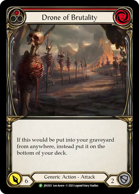 Drone of Brutality Cold Foil Judge Promo