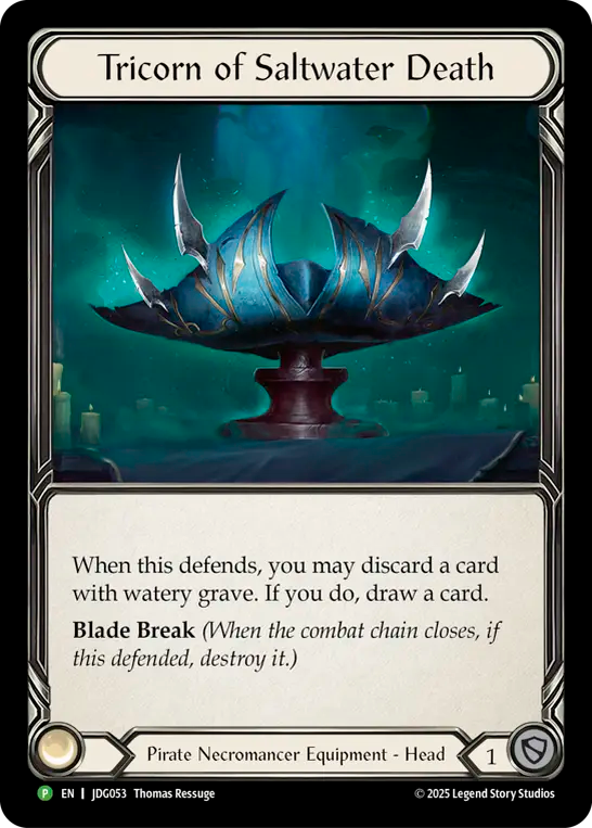 Blue Sea Tricorn Cold Foil Judge Promo