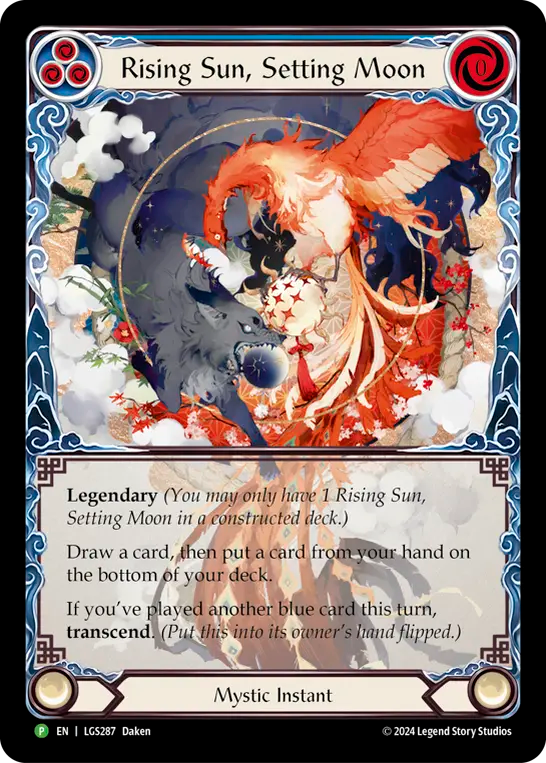 rising sun, setting moon Rainbow Foil Promo