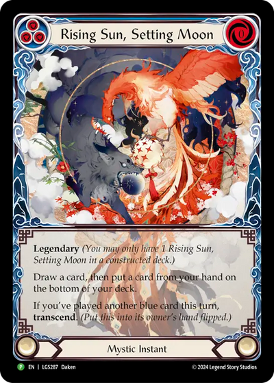 rising sun, setting moon Rainbow Foil Promo