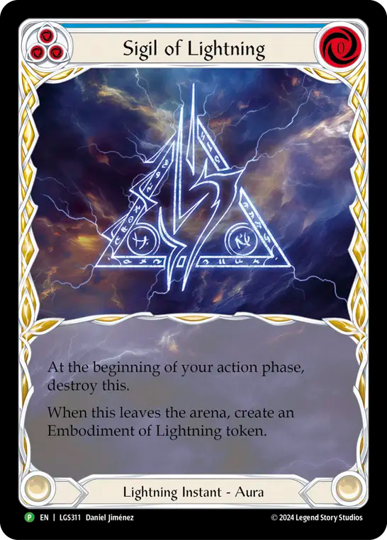 Sigil of Lightning Rainbow Foil Promo