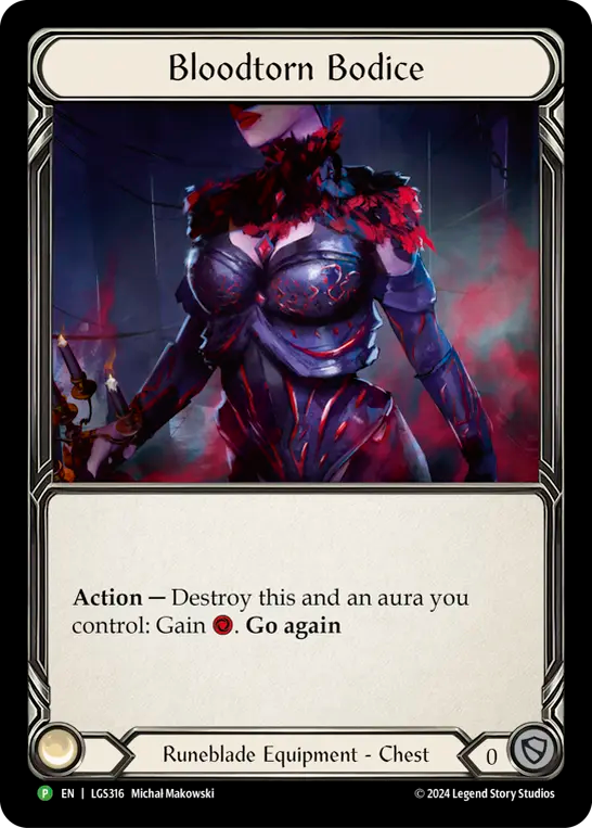 Bloodtorn Bodice Rainbow Foil Promo