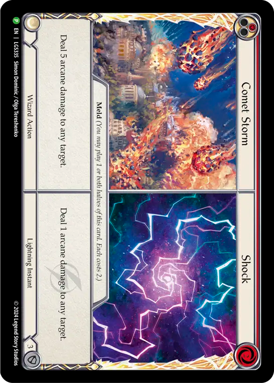 Comet Storm // Shock Cold Foil Promo