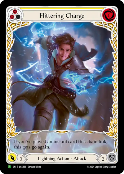 Flittering Charge (Yellow) Rainbow Foil Promo