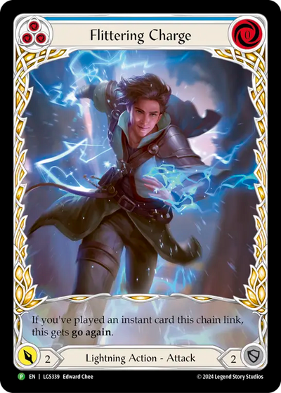 Flittering Charge (Blue) Rainbow Foil Promo