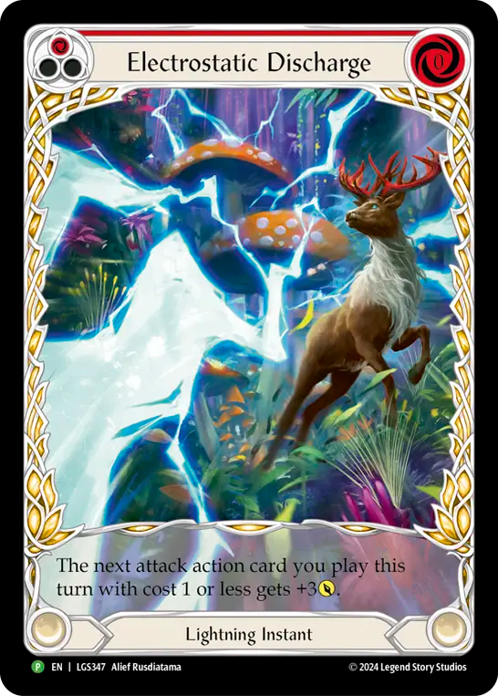 Electrostatic Discharge (Red) Rainbow Foil Promo