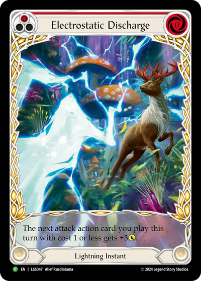 Electrostatic Discharge (Red) Rainbow Foil Promo