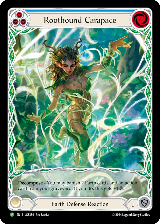 Rootbound Carapace (Blue) Rainbow Foil Promo
