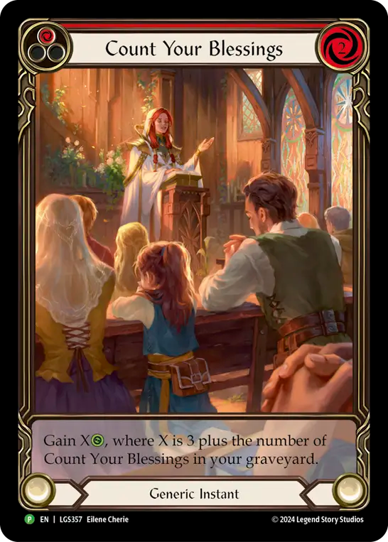 Count Your blessing (Red) Rainbow Foil Promo