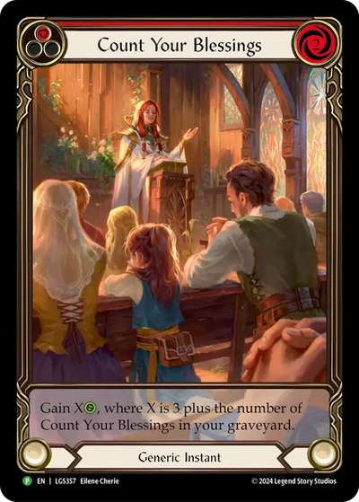 Count Your blessing (Red) Rainbow Foil Promo
