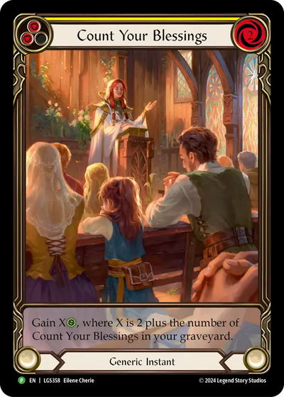 Count Your blessing (Yellow) Rainbow Foil Promo