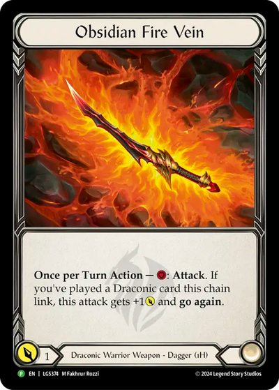 Obsidian Fire Vein Rainbow Foil Promo