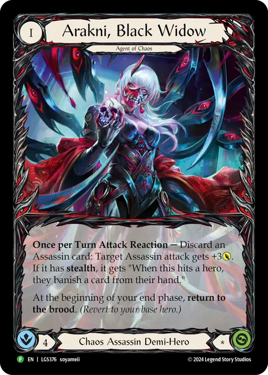 Arakni, Black Widow Rainbow Foil Promo