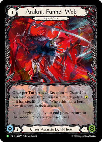 Arakni, Funnel Web Rainbow Foil Promo