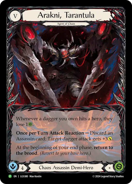 Arakni, Tarantula Rainbow Foil Promo