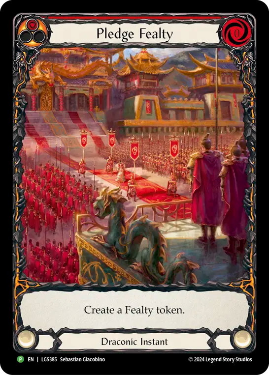 Pledge Fealty Promo Rainbow Foil