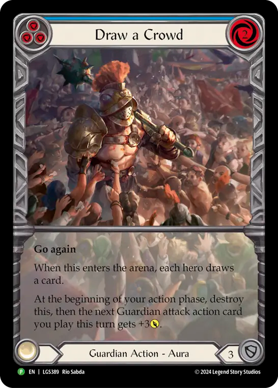 Draw a Crowd (Blue) Rainbow Foil Promo