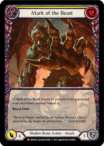 Mark of the Beast Extended Art Rainbow Foil