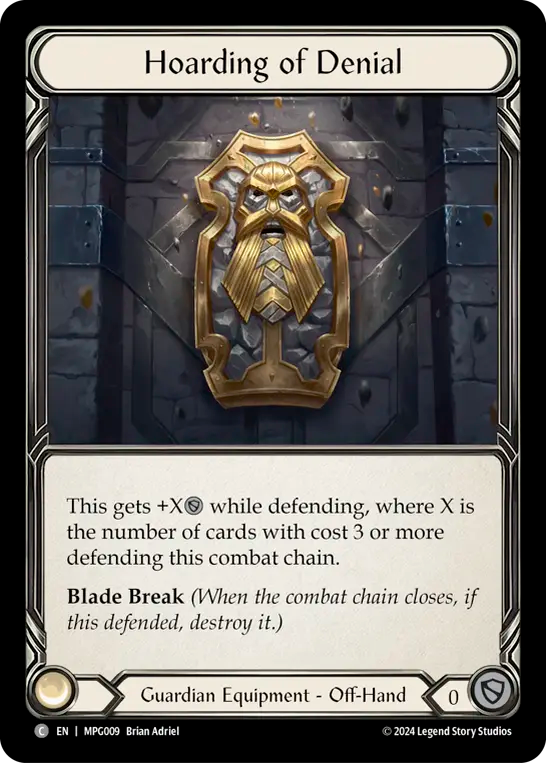 Hoarding of Denial Cold Foil