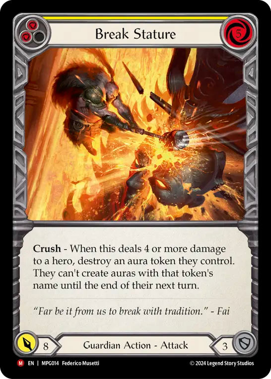 Break Stature Rainbow Foil