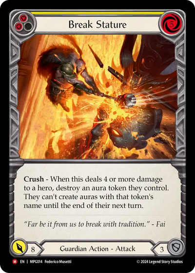 Break Stature Rainbow Foil