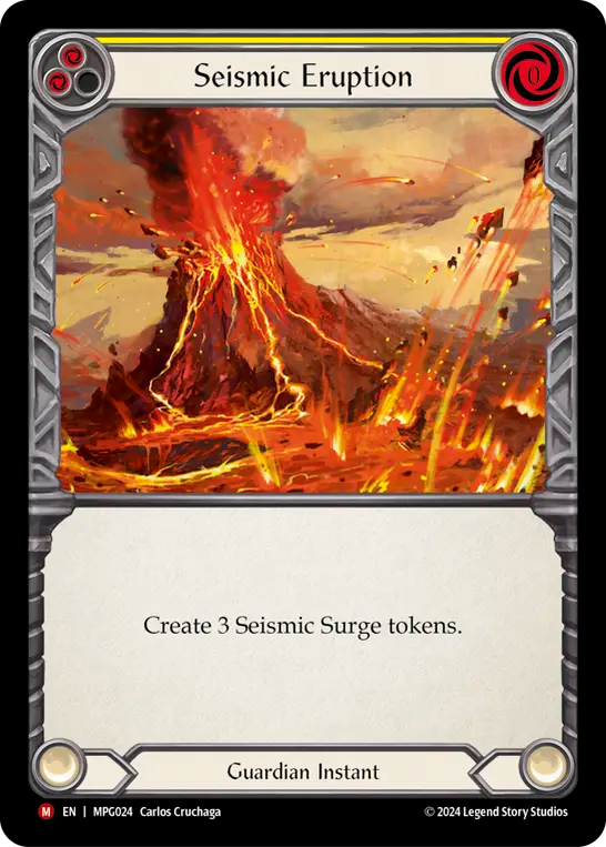 Seismic Eruption Rainbow Foil