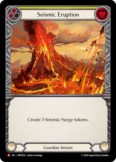 Seismic Eruption Rainbow Foil