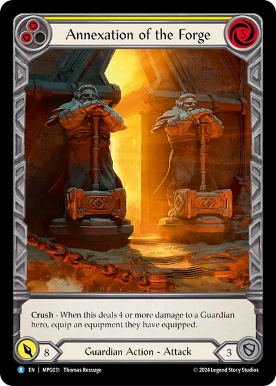 Annexation of the Forge Micro Text Rainbow Foil